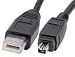 2m IEEE1394 Firewire cable (6 pin plug to 4 pin plug)