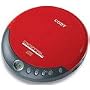 COBY CX-CD109 RED Personal CD Player with Stereo Headphones