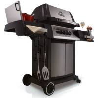 Broil King 945584-945587 Crown 90 Gas BBQ Grill with Side Burner and Rotisserie Burner 44,000 BTU - 945584-945587