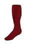 Heavyweight Solid-Color Tube-sock, Cardinal, X-Small