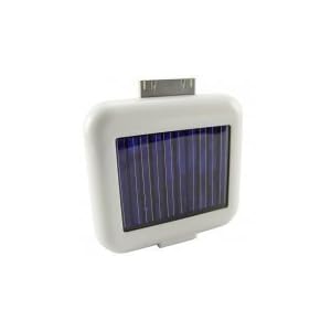 Solar Charger Battery for iPhones, iPods, USB Devices – WHITE