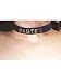 Black Leather Master Word Collar