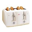 Sunbeam 3823-100 4-Slice Wide Slot Toaster, White