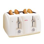 Sunbeam 3823-100 4-Slice Wide Slot Toaster, White
