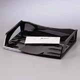 Search : Pizazz Side Load Stacking Desk Tray, Letter A4 Size, Plastic, Clear (RUB2314)
