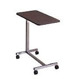 11610 Part# 11610 - Table Overbed Chrome Plated 1/2 Base Walnut W/Casters 1/EA By Brewer Company