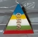 Order of the Eastern Star Pyramid Candle