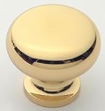 1-1/4 Dia Polished Brass Knob
