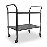 Storelogic 2HDD4 Wore Cart, 2 Shelf, 60x18x39, Chrome
