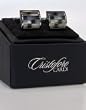 Cufflinks - Cristoforo Cardi Black Mosaic Catseye