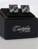 Cufflinks - Cristoforo Cardi Black Mosaic Catseye