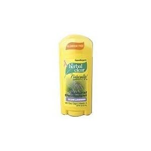 Herbal Clear Lavender Aluminum Free Natural Deodorant with Clary Sage & Vitamin A - 2.65 Oz
