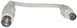 DIN5 Male / MiniDin6 (PS/2) Female, Adaptor, 6 inches