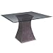 Traditional Accents 5001200 Diablo Table Set Glass & Base