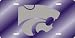 Kansas State Wildcats Purple Laser Cut License Plate - SET OF 6 - Sports Merchandise