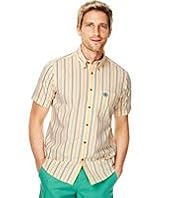 Blue Harbour Pure Cotton Oxford Double Striped Slim Fit Shirt