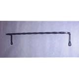 Wrought Iron Towel Bar - 17 Inch -Twisted Hand Made