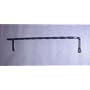 Wrought Iron Towel Bar - 17 Inch -Twisted Hand Made