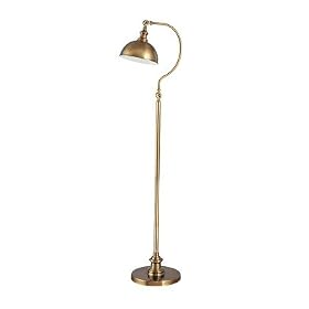 Scotlyn Antique Brass Floor Lamp
