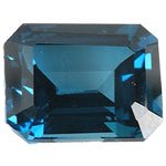 London Blue Topaz - 10x8 Emerald Cut London Blue Topaz