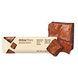 2129y8noB L. SL160  Think Thin Low Carb Bars BROWNIE, Case of 10/2.1 OZ