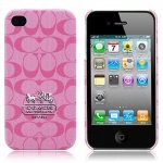 Pink Designer C Style iphone 4/4s Hard Back Case Only (Tiny Discolorations)