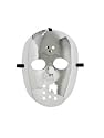 LH Dessous -Faschings Maske "Hockey Maske silber" Für Karnevall, Fasching, Feiern oder Halloween.