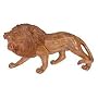 Wood statuette, 'Lion's Kingdom'