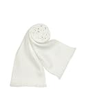 Versace - Versace Diamond Patterned Solid Wool Long Scarf White