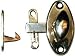 Right Hand Oval Hoosier Cabinet Latch - Nickel