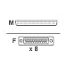 Electronics : Chase Research ULTRAPORT DB25F FAB-OUT CABLE ( 04001800 )