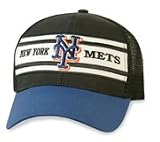 212ASJ7GDBL. SL160  Baseball Cap   New York Mets Striped Mesh Cap