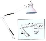 Alvin G2540-B Swing Arm Lamp, Black