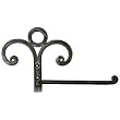 Iron Artistica Scroll Hand Towel Holder in Pewter