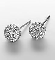 Pave Ball Diamanté Earrings