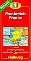 Hallwag Stra&szlig;enkarten, Frankreich: Mit Transitpl&auml;nen, Distoguide und Ortsverzeichnis, BeeTagg (Road Map)