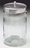 ` Dressing Jars 4 x 4 Glass W/Cvr (Cs/6) Unlabeled-Pyrex Pyrex brand glass jars