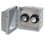 Infratech Electric Quartz INF Heater Controls, Application: Exterior-Surface Mount, Type: Double Control, Volts: 120V
