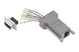 Shielded Modular Adapter, DB9 Male / RJ45 (8x8) Jack