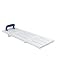 AKW Tromode 4-Slat Bathboard and Shower Seat, 28 1/2", White with Blue Handle