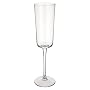 Villeroy & Boch Cascara 9-1/4-Inch Champagne Flutes, Clear, Set of 4