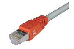 Shielded Cat. 5E Cross-Over Patch Cable, RJ45 / RJ45, 50.0 ft, Color: Gray
