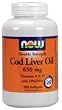 NOW Double Strength COD LIVER OIL 650 MG- 250 SOFTGELS