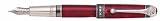 01946 AURORA 946-F 85th Anniversary w/Red Marbeled Resin and Solid Silver Trim FP PEN Fine Nib