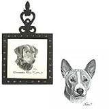 Basenji Square Trivet, Porcelain by Rosalinde (4.5' x 8')
