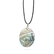 Leather Fashion Necklace with Shell Pendant