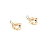 2 14K Yellow Gold Spring Ring Clasp Necklace Bracelet