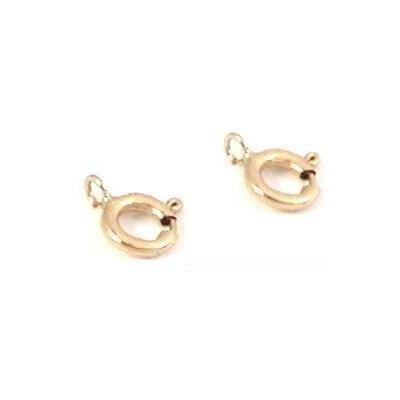 2 14K Yellow Gold Spring Ring Clasp Necklace Bracelet