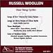 Woollen: 4 Song Cycles