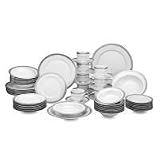 Mikasa Platinum Crown 58 -Piece Dinnerware Set